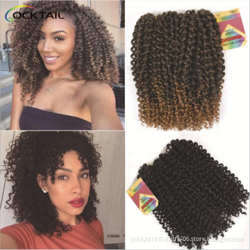 Japanese high temperature fiber jerry curl 3x braiding hair
